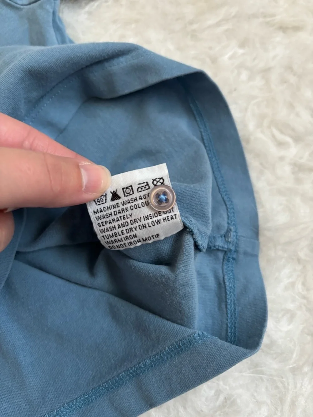 Baby Boden Baby Boy Blue Short-Sleeve Monkey Appliqué Tee